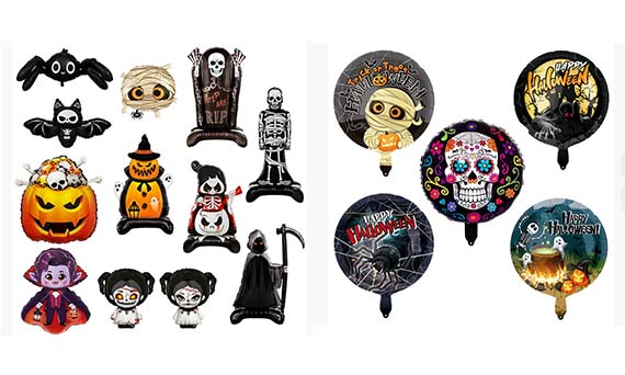 Newshinellä on erilaisia ​​Halloween -koristeita