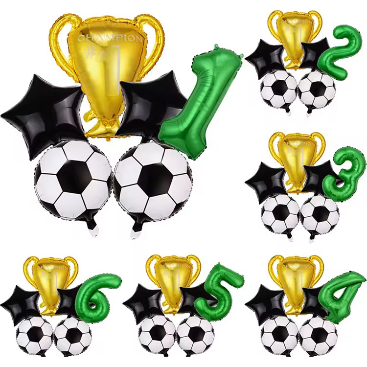 Vihreä Digital Football Party -sisustussetti