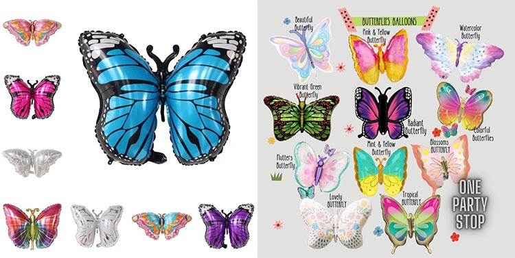 foil butterfly balloon