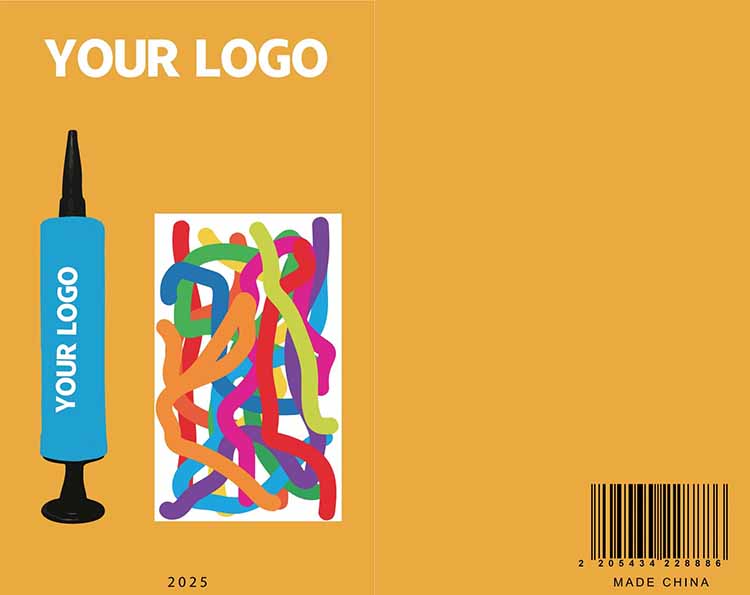 Suction card packing balloon