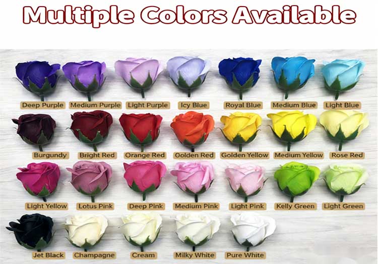 Soap Rose Heads Flower Box NEWSHINE