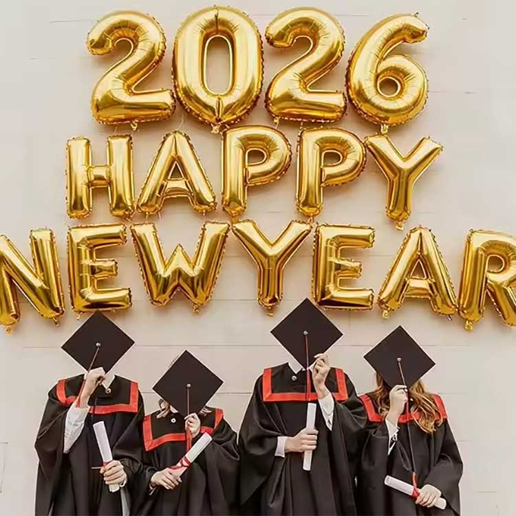 Uudenvuoden folio ilmapallosetti