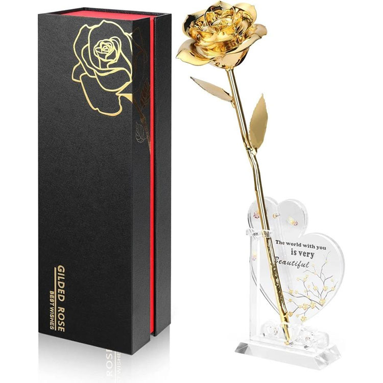 Real Rose upotettu 24k kultaan