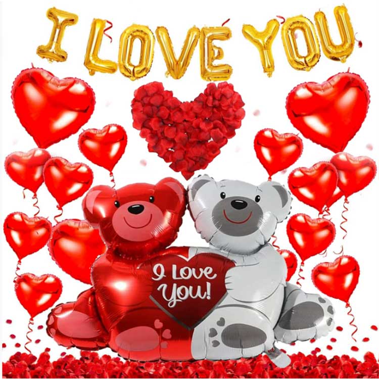 Ystävänpäivän folioilmapallot